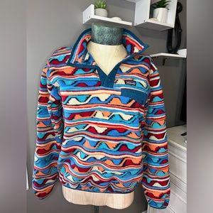 Patagonia boys lightweight synchilla snap fleece jacket pullover XXL (16-18)